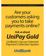 UniBank: Big bank know-how. Community bank attitude.